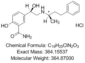 Structures of labetalol hydrochloride and its related impurity